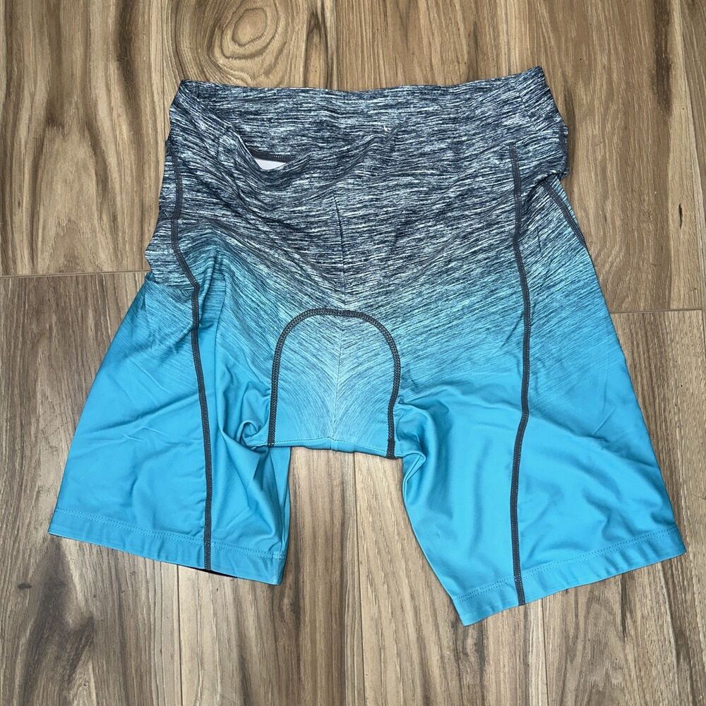Beroy Women's Cycling Shorts Teal Gray Size XL NWT